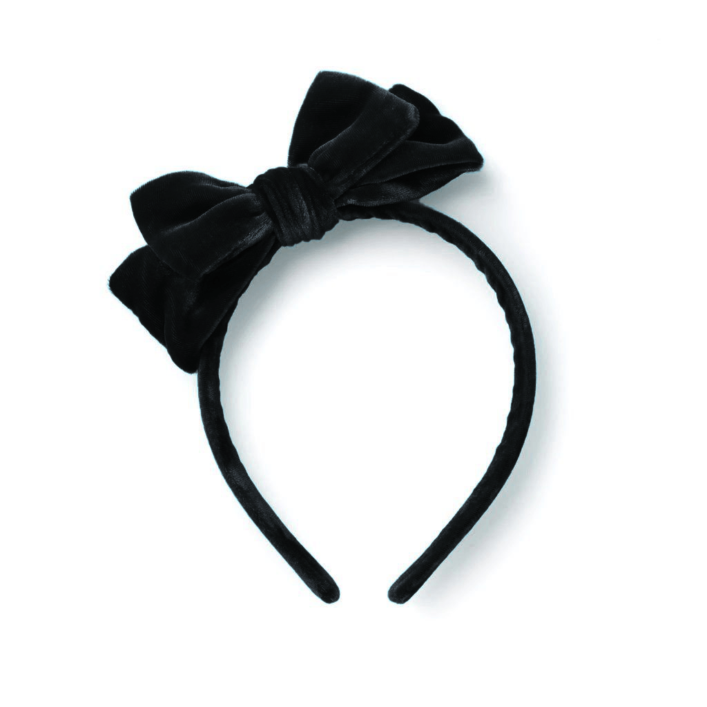 Hard Velvet Headband    Onyx – Wunderkin Co.